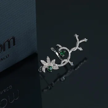 

2019 European Morocco crystal single earrings brand original delicate elegant earrings for women girl gift