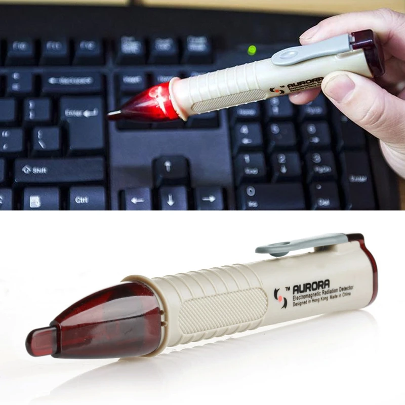 2020 New Noncontact High Sensitive Electromagnetic Radiation Detector Pen EMF Tester New Drop Ship Support 2