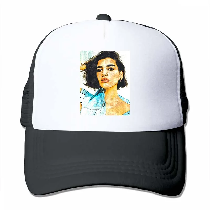 Dua Lipa Lipass, черная графическая Кепка для знаменитостей, подарок для нее, бейсболка для мужчин и женщин, Кепка-Дальнобойщик, модная Регулируемая Кепка - Цвет: 4-Black