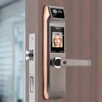 

Security Door Lock Face Facial Recognition Fingerprint Electronic Keyless Password Smart Security Door Lock