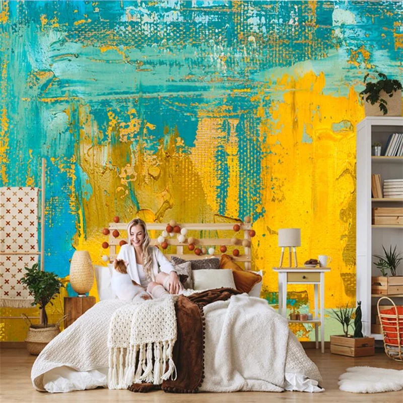 nordic abstract art graffiti wallpaper parede mural 01