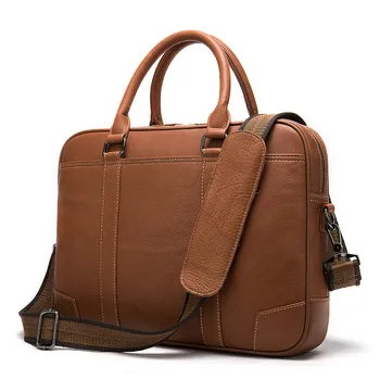 

2020 men's briefcase 100% genuine leather laptop bag men leather office bags for men porte document business handbag for men