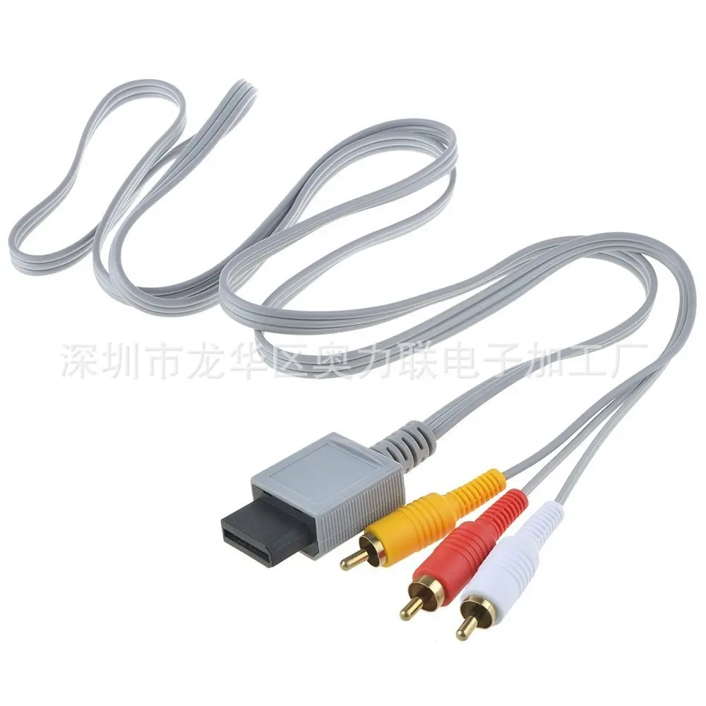 Кабель для wii AV видео кабель для wii три видео аудио кабель для wii tv кабель для wii Трехцветная линия