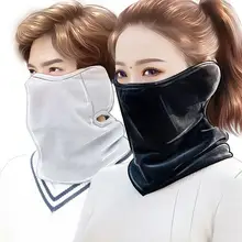 Новинка Осень-зима, модные мужские и женские наушники, маска, толстая, теплая, защита от холода, большое покрытие, полное лицо, три в одном, маска