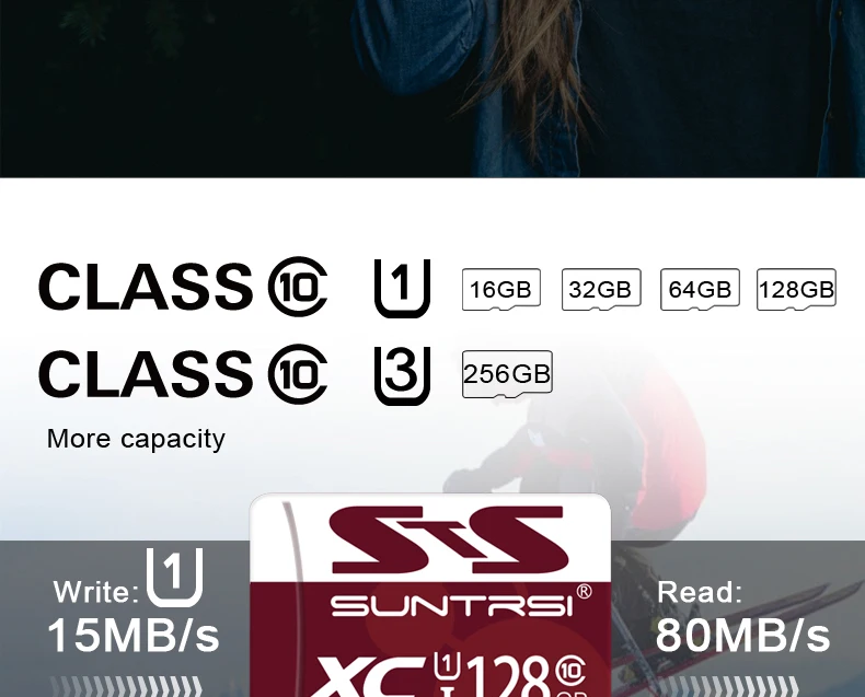 Suntrsi карта памяти 128 Гб 64 Гб Micro SD TF карта 32 Гб 16 Гб Microsd SD высокоскоростная карта класса 10 Мини карта памяти TF для телефонов и камер