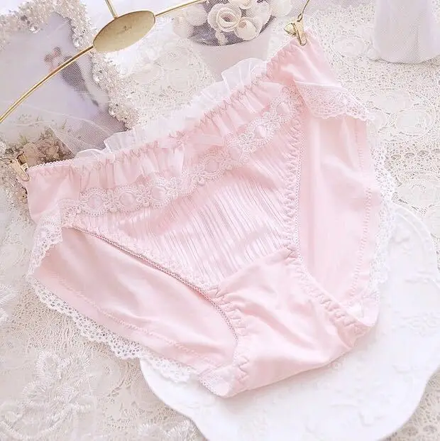 panty sets Schoolgirl Lolita Lace Transparent Bra And Panty Set Japanese Cute Kawaii Lingerie Bra Thong Set Underwear Briefs For Women Girl cheap underwear sets