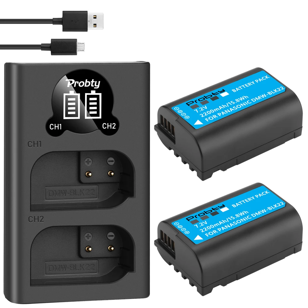 Panasonic - Panasonic DMW-BLK22 LumixS5用GH6バッテリー2個 Amazon.com: Wasabi Power Battery (2-Pack) for Panasonic DMW