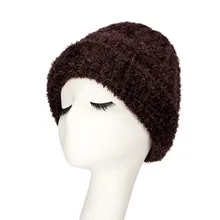 Модные женские и женские бархатные гладкие двойные теплые вязаные наушники