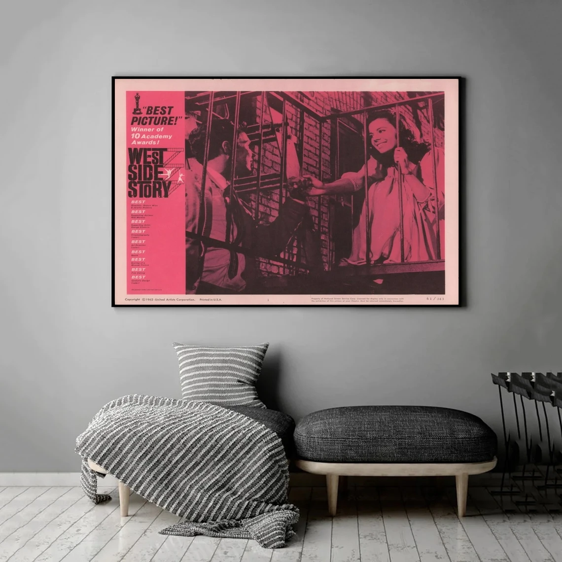 

Постер из фильма West Side Story 1962, печать, украшение для дома, настенная живопись (без рамки)