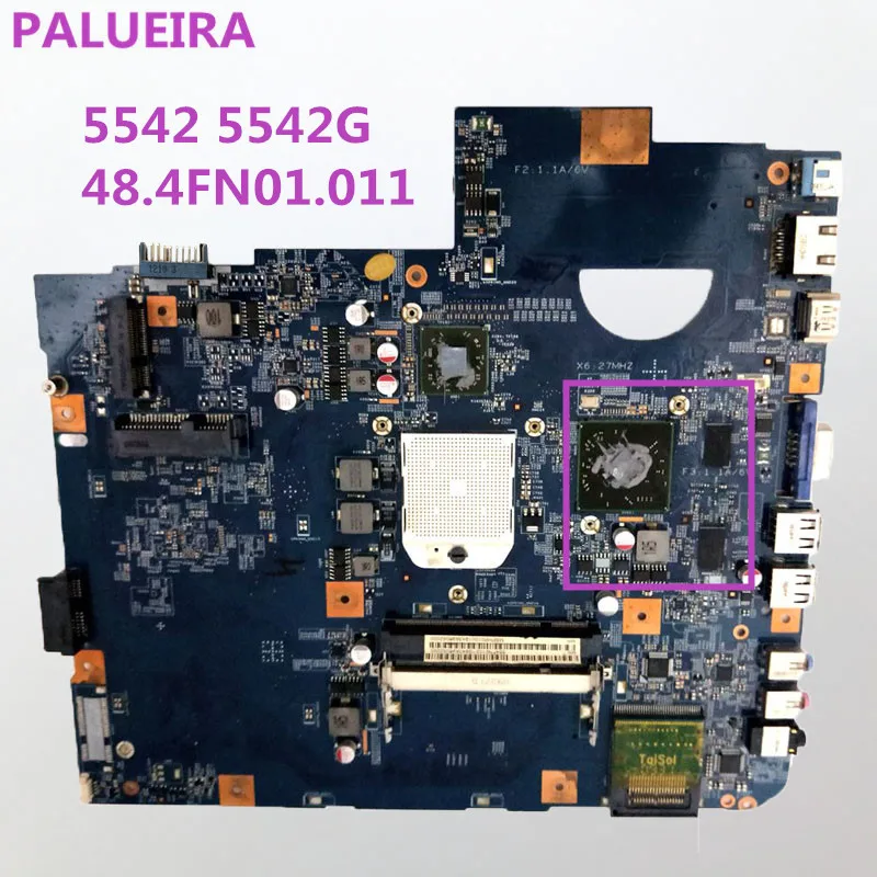 PALUBEIRA NBJV50-TR MB 48.4FN01.011 для Acer asipre 5542 5542G материнская плата ноутбука MBPHP01001 MB. PHP01.001 с чипом видеокарты