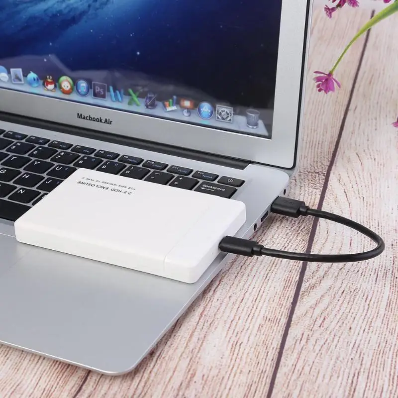 2,5 дюймов HDD SSD чехол SATA к USB 3,0 адаптер инструмент бесплатно 6 Гбит/с жесткий диск коробка Тип C 3,0 чехол HD внешний бокс для WIndows Mac OS