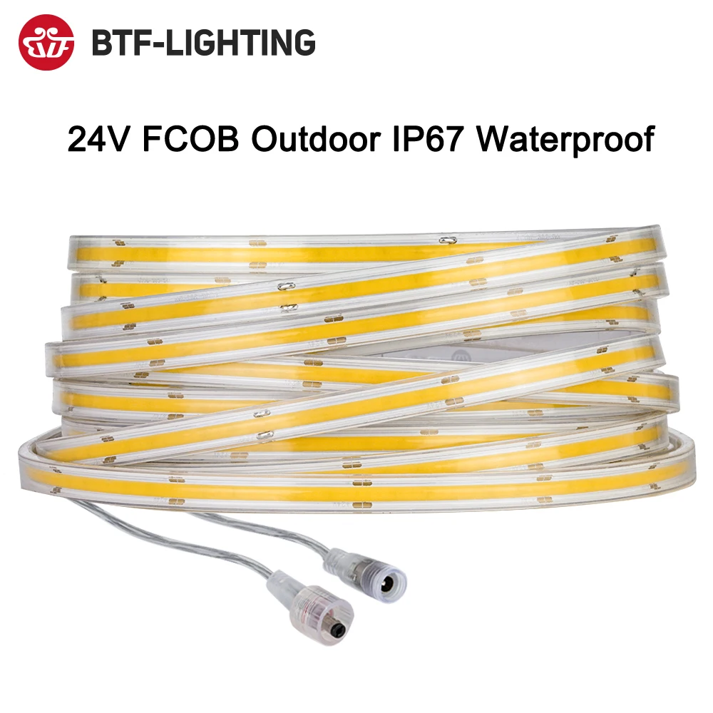 Details about   FCOB CCT Flexible COB LED Strip Light FOB 640 High Density Dimmable Tape DC 24V 