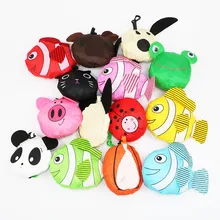 Тип Милая дорожная складная сумка для хранения продуктов Многоразовые Сумки для покупок с животными эко-сумка для покупок