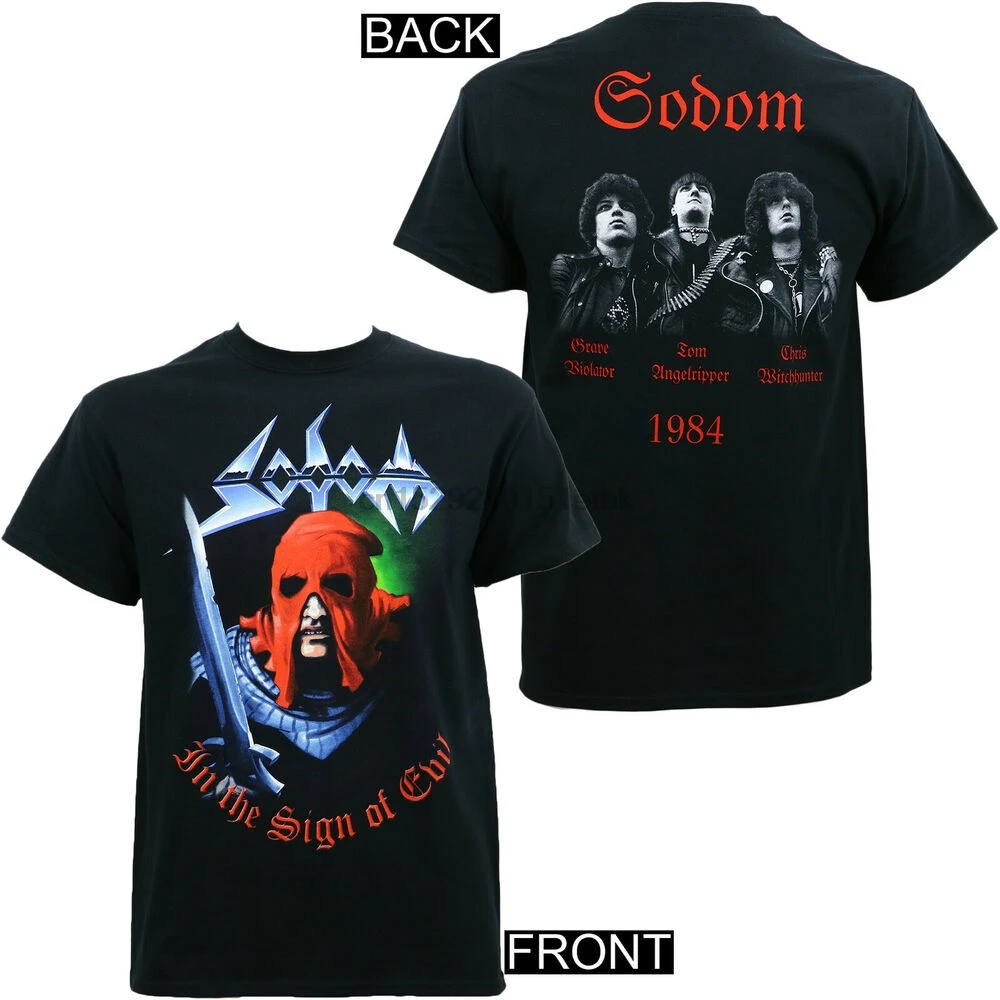 Оригинальная футболка SODOM Band In The Sign of Evil Thrash Metal S M L XL 2XL Новинка |