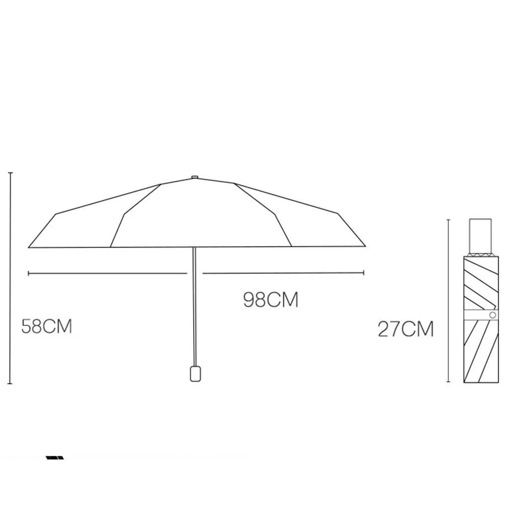 8 Bone Солнечный зонтик дождь мужчины складной водонепроницаемый и дождь двойного назначения Солнечный зонтик складной Солнцезащитный УФ-зонтик FW3
