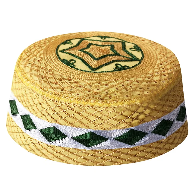 Uomo Arabo Islam Preghiera Cappelli Topi Africano Kippah Tappi di Testa  Musulmano India Ebraica Cappello Giallo Allah Musulman Nuovo Hombre  berretto Boina|Islamic Clothing| - AliExpress