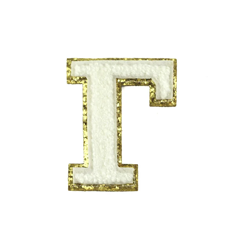 greek letter with gold glitter towel embroidery patches double layer clothes bags golden onion powder gritt cloth diy sticker patches aliexpress
