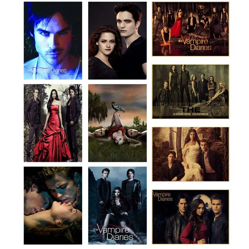 

Full Round 5d Diy Diamond Painting "the Vampire Diaries" Diamond Embroidery Cross Stitch Patterns Diamond Mosaic Home Decor Gift
