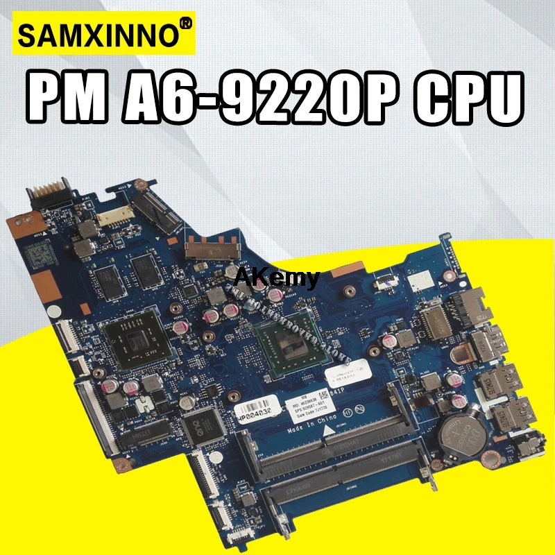 

15-BW 15-bw066sa Laptop Motherboard FOR HP 924724-601 CTL51/53 LA-E841P mainboard Fully Tested PM A6-9220P CPU