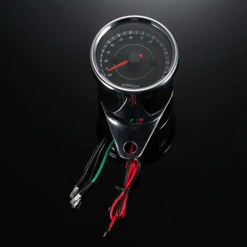Dc 12V Универсальный Мотоцикл Тахометр измерительный инструмент со светодиодной подсветкой 13K Rpm сдвиг для Honda Мотоцикл Suzuki инструмент