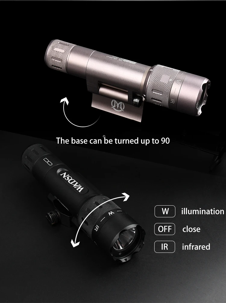 Description Picture 6 of itemWADSN Airsoft Night Evolution L-3 Insight WMX200 Scout light Tactical Flashlight LED With IR Light Hunting Gun Weapon lights