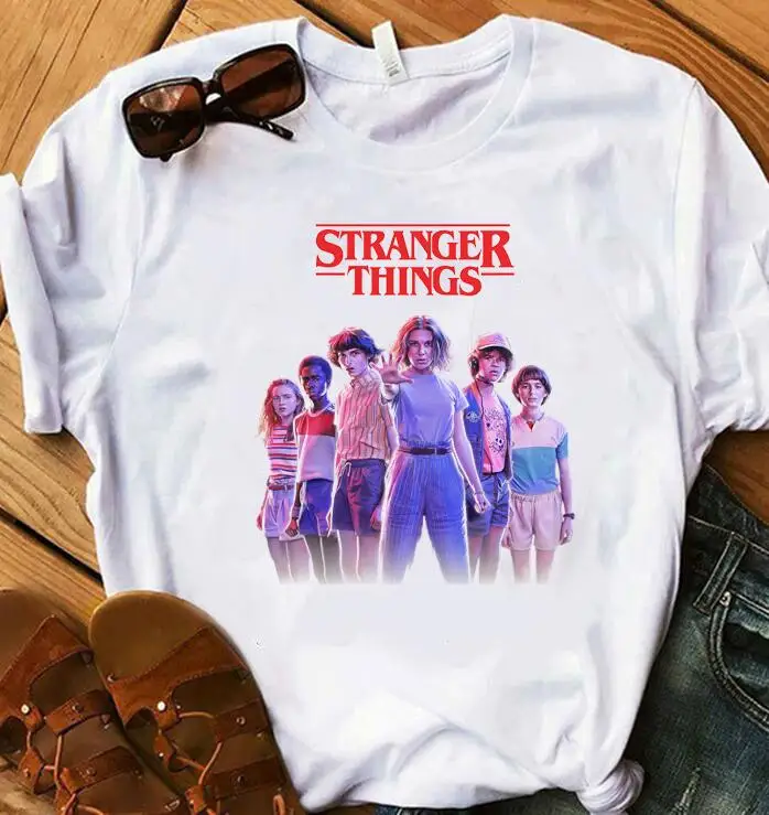 Harajuku stranger things Сезон 3 футболка женская уличная перевернутая футболка забавные шорты рукав Винтаж camiseta Графический Топ - Цвет: x70815