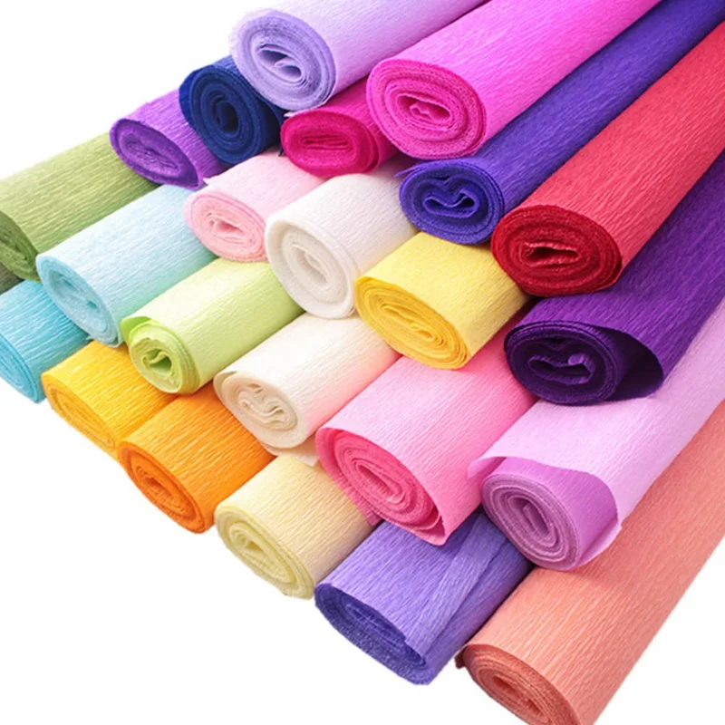 250*50 см Декоративные оригами гофрированная бумага ремесло DIY цветок обертывание