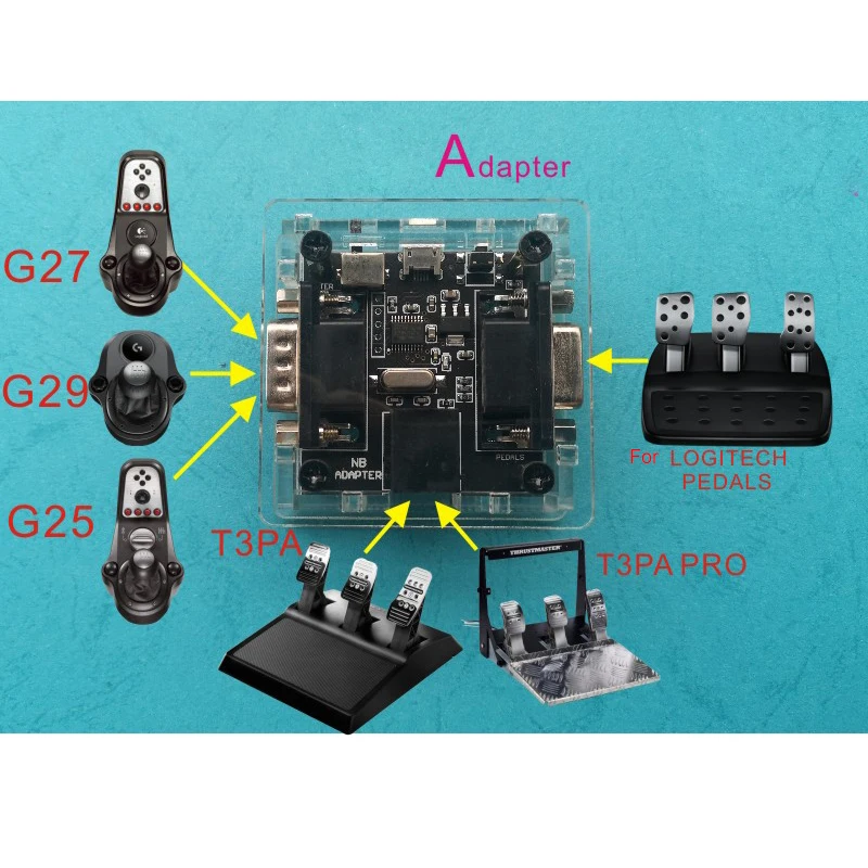 Адаптер-конвертер для Logitech G25/G27/G29 Simracing педаль переключения передач er MOD адаптер