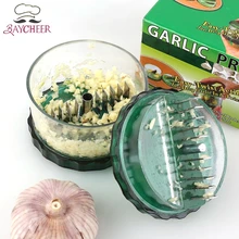Чеснок Пресс Дробилка Измельчитель коробка слайсер резак чеснок измельчение имбирь Твистер Ручной пресс без прикосновения Терка мясорубка