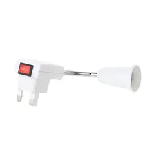 E27 светодиодный держатель лампы с гибкой лампочкой удлинитель-адаптер с конвертером