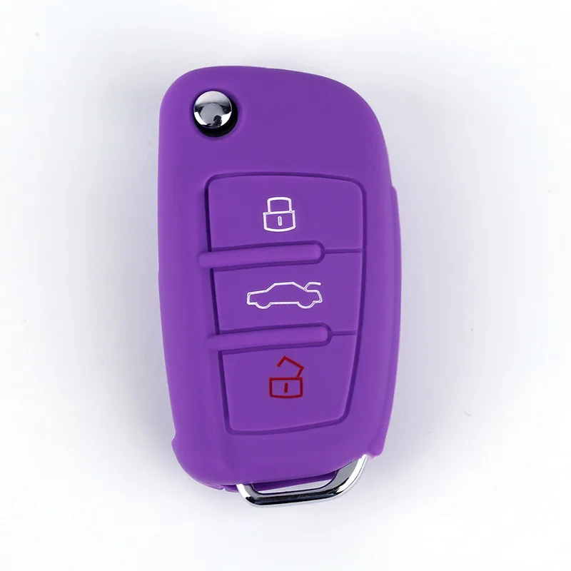Custodia portachiavi in Silicone Custodia/cover per Chiave/telecomando per Audi A3 A1 A6L misura per Audi Q2L Q3 Q7 per Audi S3 R8 ecc accessori per auto modello Styling Case - H8f3a9daa43b148a4b4354203ac074f83g