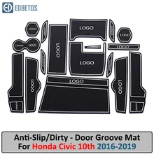 Противоскользящий коврик для HONDA Civic 10 10th Gen 10 FC FC1 FC2 FC5 затворный слот подставка анти-грязный Салонные подложки