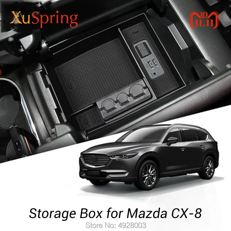 Для Mazda CX 8 CX8 кг Автомобильная консоль центральный подлокотник коробка для