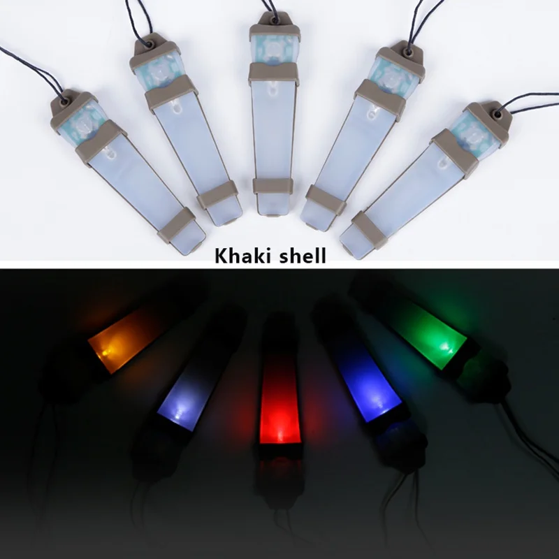 Top Riding Tactical Helmet Light Strobe Signal Light Survival Waterproof Lamp Light Activities Camping Cycling Silicone Constant 5