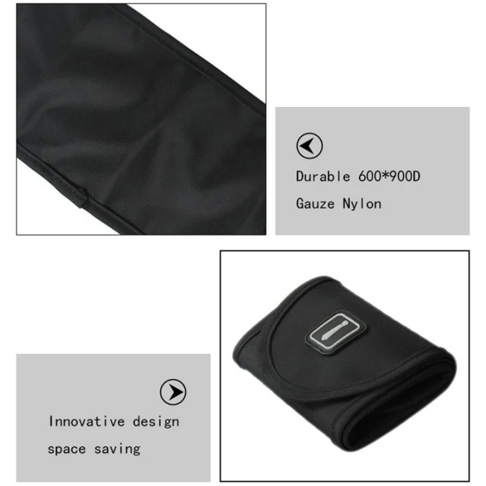 Newly Men Necktie Roll Organizer Bag Nylon Tie Case Storage Waterproof for Business Travel J9