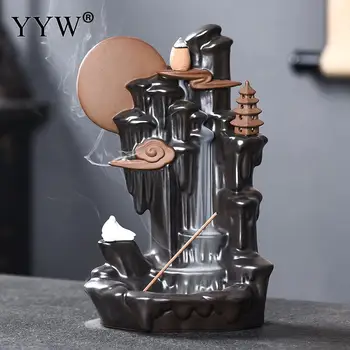 

Mountain Burner Incense Waterfall Incense Burner Holder Aromatherapy Backflow Incense Burner Handcrafts Incense Holder Censer