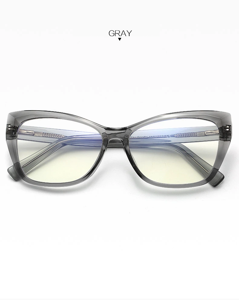 YOOSKE анти-синий светильник очки кошачий глаз оправы для женщин TR90 Прозрачная Оптическая оправа компьютерные очки