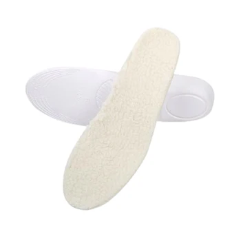 

1 Pair Of Height Increase Insole Wool Insoles Warm Wool Shoe Lifts PU Height Increase Shoe Pads Practical Shoe Cushion Accessory
