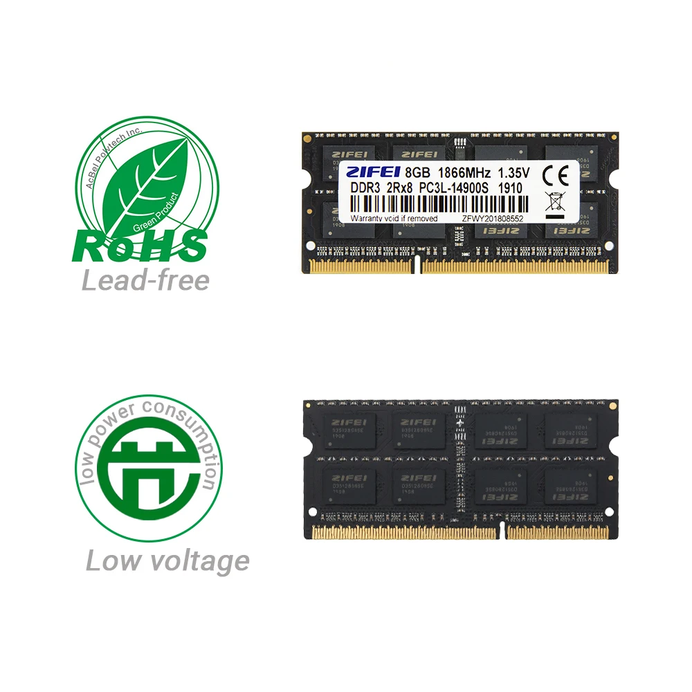 ZIFEI DDR3 ram 8gb 1600HMz DDR3L 1866HMz 1333HMz  1.35v Laptop ram memory