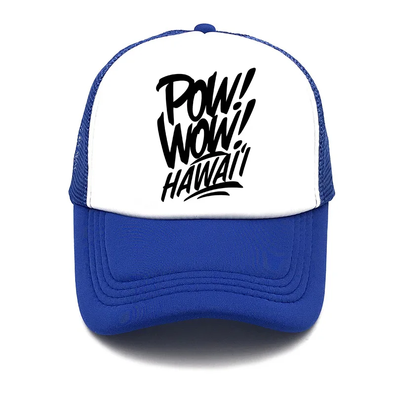 Новая Кепка pow wow hawaii летняя бейсболка с буквенным принтом для мужчин шапки женский рюкзак s для взрослых чистая Солнцезащитная бейсболка