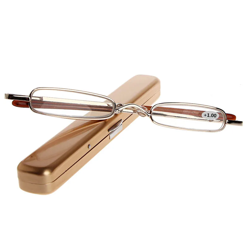 

2017 Unisex Metal With Case Fashion Colors Reading Glasses 1.00-4.00 Diopter MAR15_15