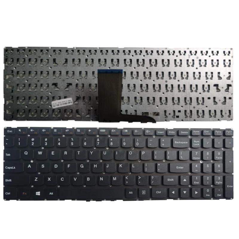 Новая клавиатура US для Lenovo Flex 3-15 3-1570 3-1580 Edge 2-15 2-1580 чёрная ноутбука без рамки |