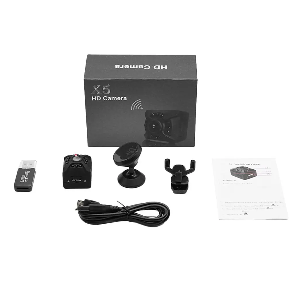 X5 Hd Антенна камера Спорт на открытом воздухе камера Портативный Dv Мини Wifi камера Full Hd ночного видения 1080P камера
