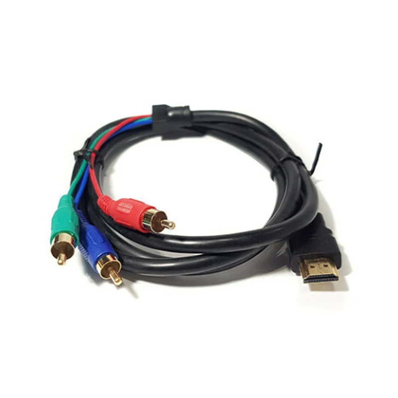 3 RCA AV патч корд адаптер для HD TV VGA HDMI к кабель Видео Аудио компонент