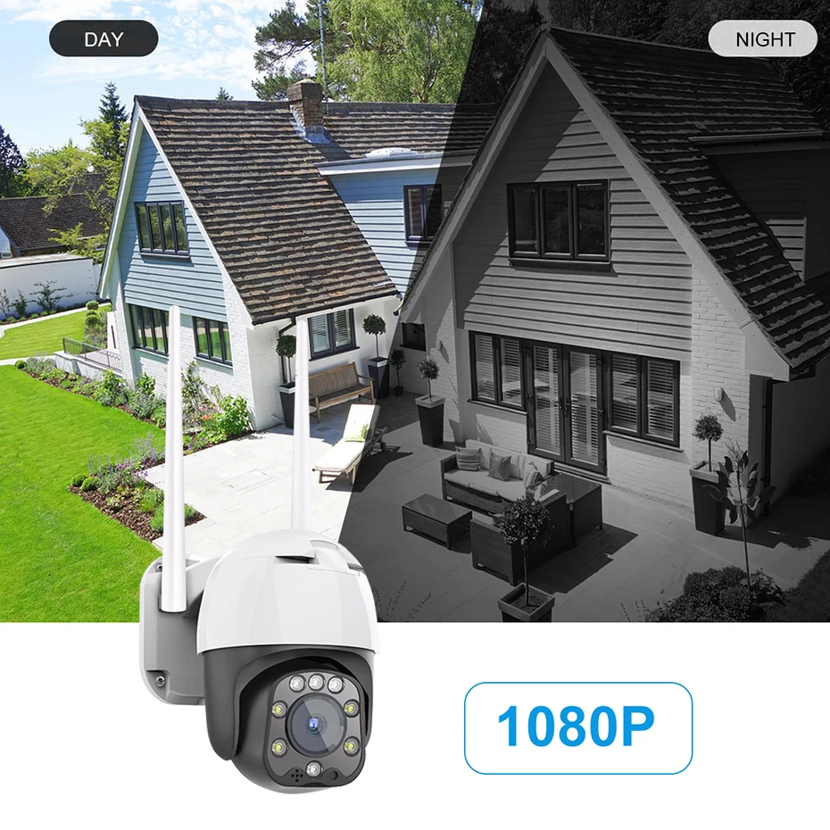 ANPVIZ 2MP PTZ IP Wifi камера 4X Zoom уличная Безопасность HD 1080P Беспроводная IP камера сетевая CCTV камера наблюдения