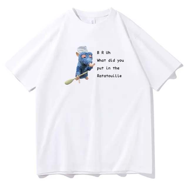 I Dont Want To Cook Anymore Tshirt I Dont Want To Die T Shirt Cute Mouse T-shirt Men Women Harajuku Creativity Short Sleeve Tee B2026B-white