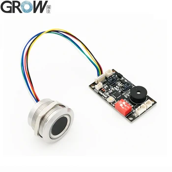 GROW + R503 двухцветный кольцевой индикатор, светильник, управление доступом к двери, емкостный датчик отпечатков пальцев, плата управления дос...