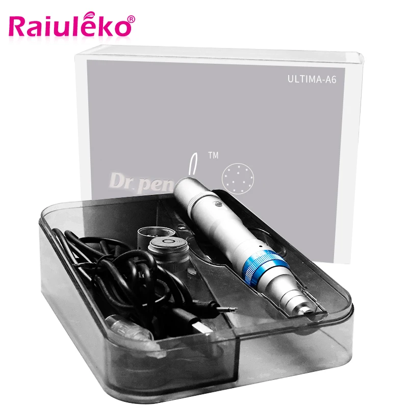 

Ultima A6 Dr.pen Micro Needling Pen Microneedle Therapy System Rolling Acne Wrinkle Removal Skin Care Beauty Tools 12pin Needles