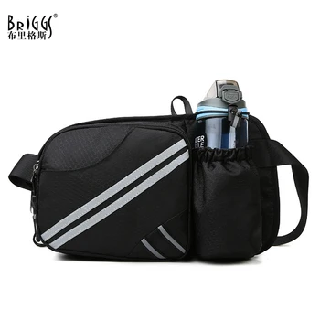 

Outdoor Sports Men Women Water Bottle Waist Pack Reflective Fitness Running Bag Multifunctional Waterproof Bags With Water Cup