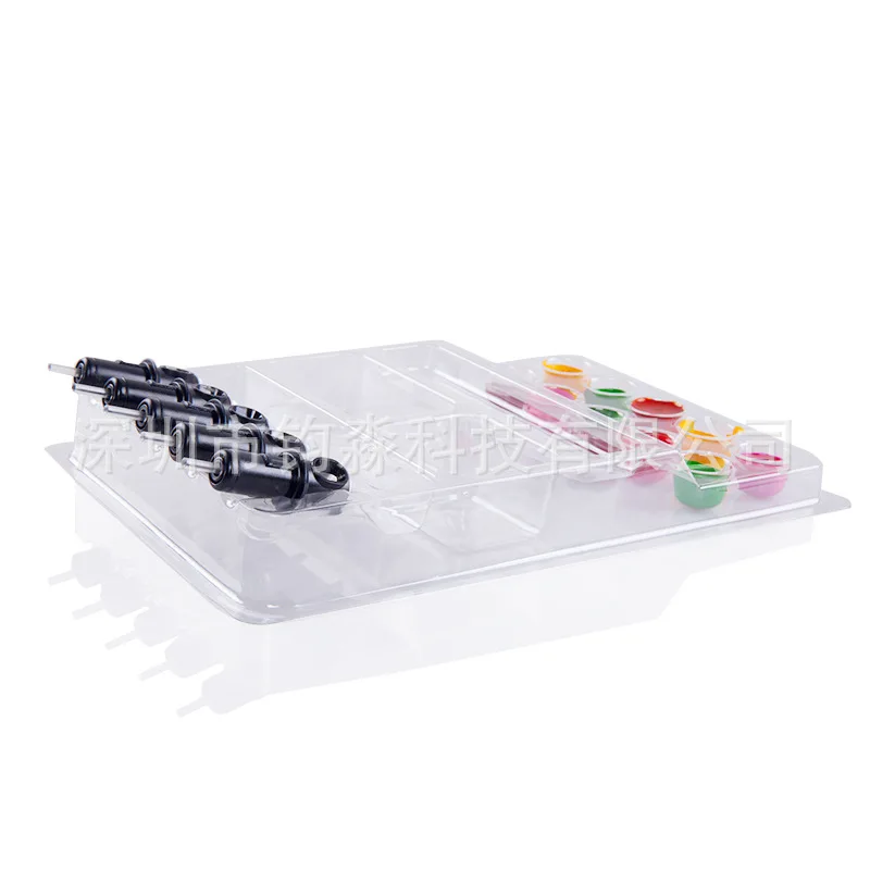 

Tattoo Pigment Cup Disposable Perforated Plastic Eyelash Extension Bucket for Glue Well Adhesive Tray